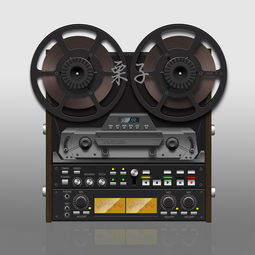 寫實圖標臨摹 錄音機